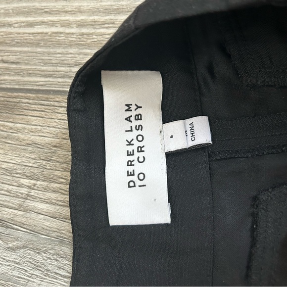 Derek Lam 10 Crosby Wide Legged Cropped Trousers - viscose/linen - Picture 3 of 4